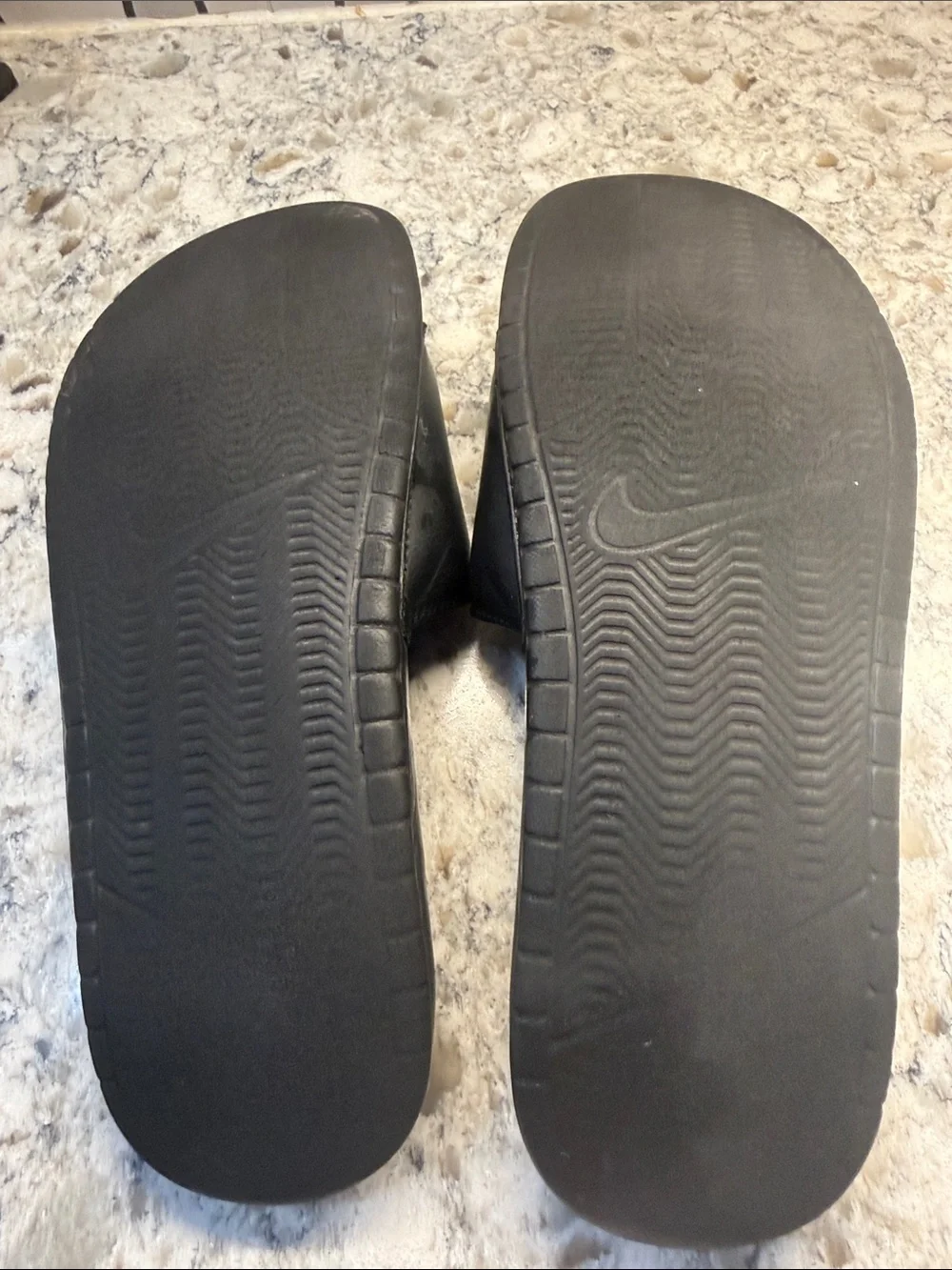 Nike Black & White Slide Sandals